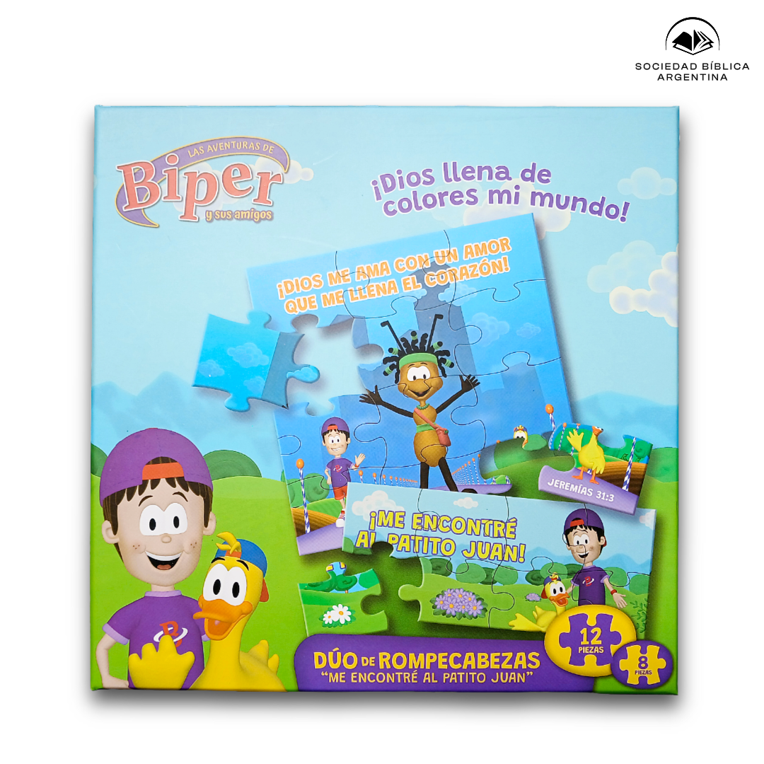 Dúo de Rompecabezas Infantil “Me Encontré al Patito Juan” – Biper