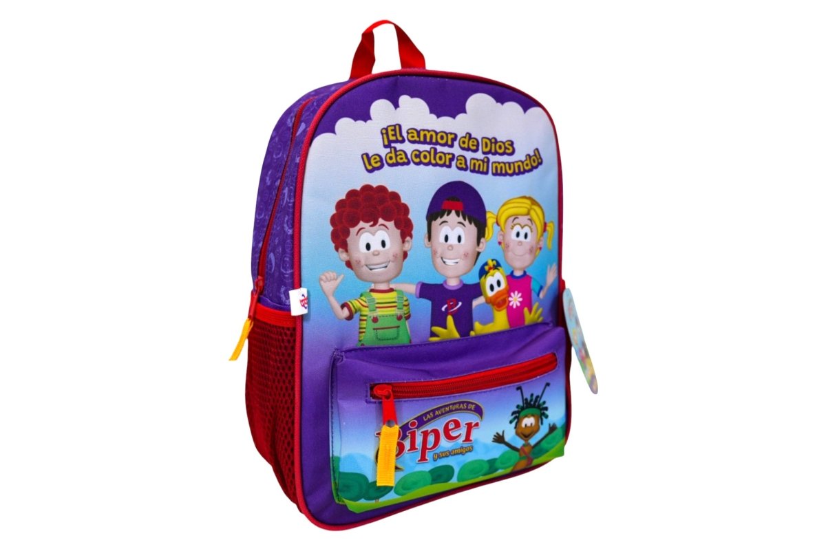 Mochila Infantil Biper “El Amor de Dios le Da Color a Mi Mundo”