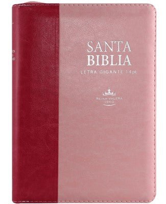 Biblia Reina Valera 1960 Letra Grande Cierre Indice Rosa