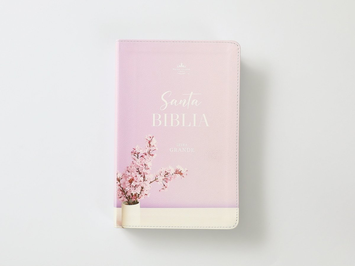 Biblia RVR60 065cti Colección Supreme Lila con jarrón