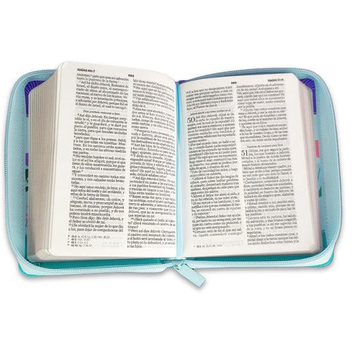 Biblia RVR60 025 cz PJR Primor Lila/azul/turquesa Mariposa