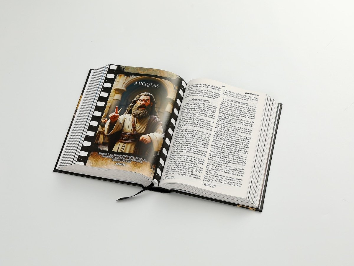 BIBLIA RVR60 BIBLIA RVR063C LG 12P 15 X 22 HÉROES TAPA DURA NEGRA