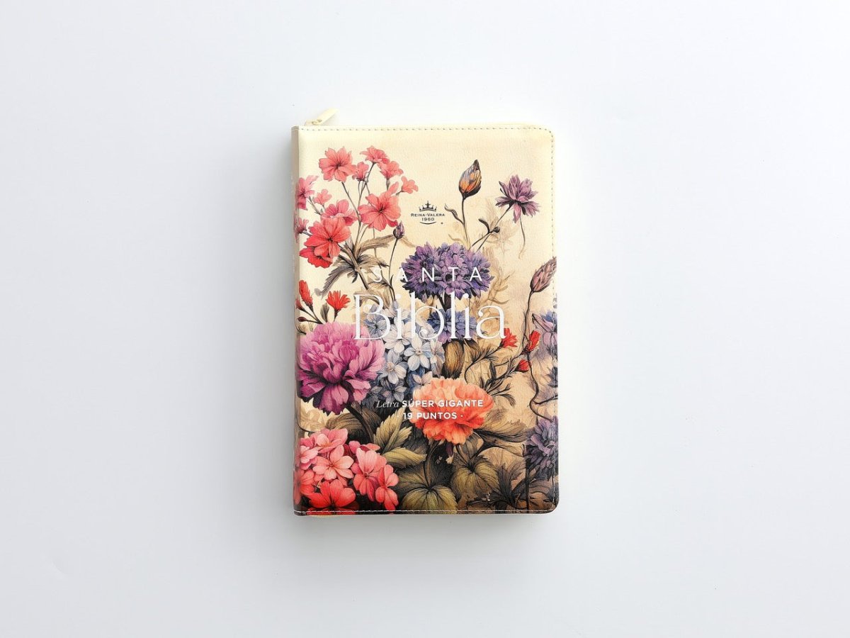 Biblia Reina Valera 1960 088Czti Lsgi 19P 16X23 Cp Jardín Vintage