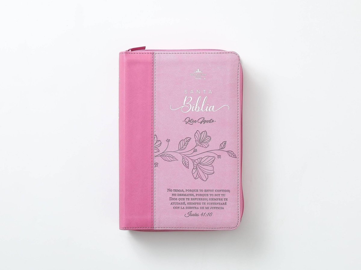 Biblia Reina Valera 1960 – 068 – Con Concordancia – Letra 14 pts – 14x21 cm – Cierre – Rosa – No Temas
