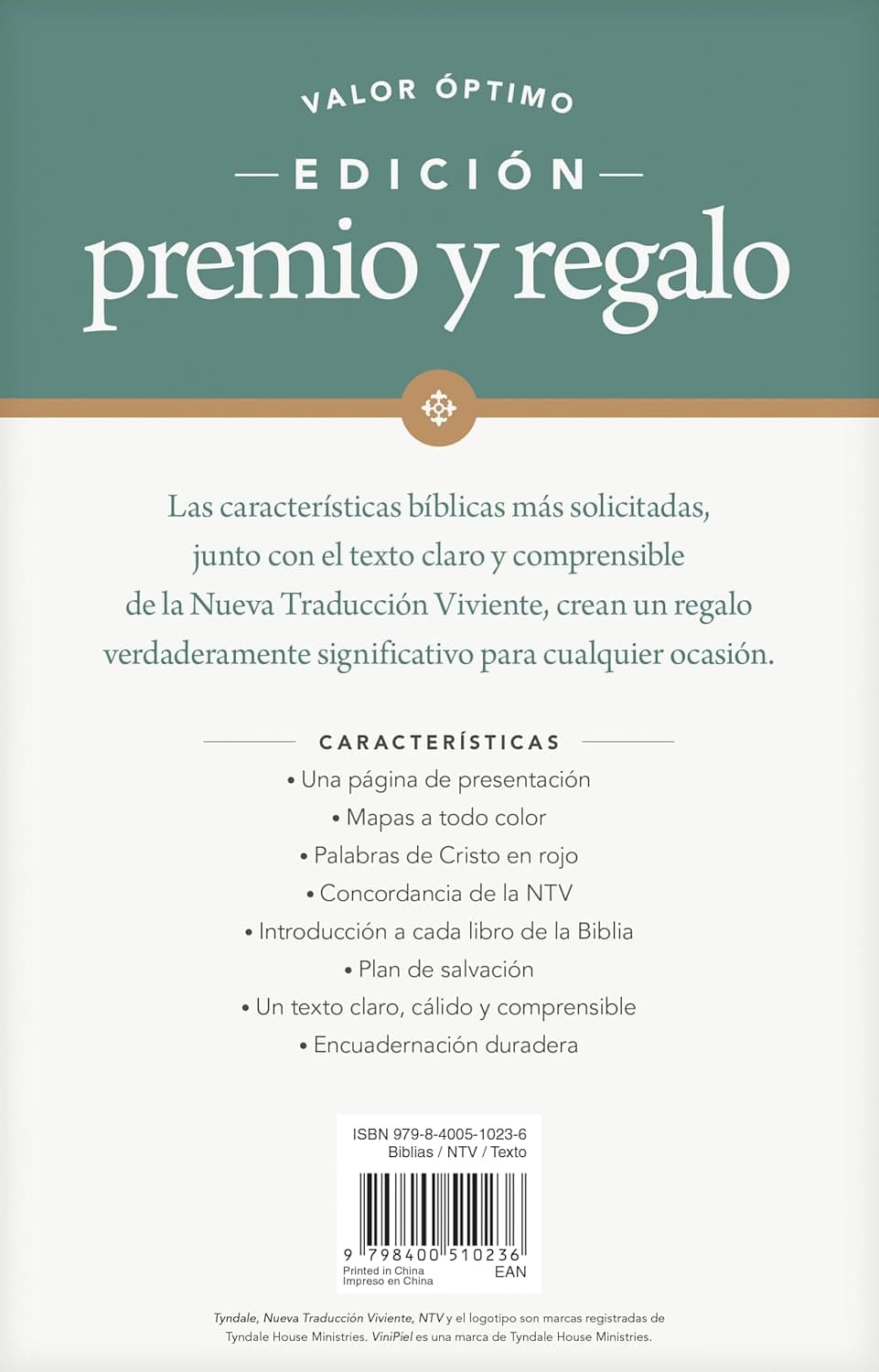 Biblia Nueva Traducción Viviente – Tapa Vinilo Bordo, Letra 7.25pt, 13.5x21.5 cm