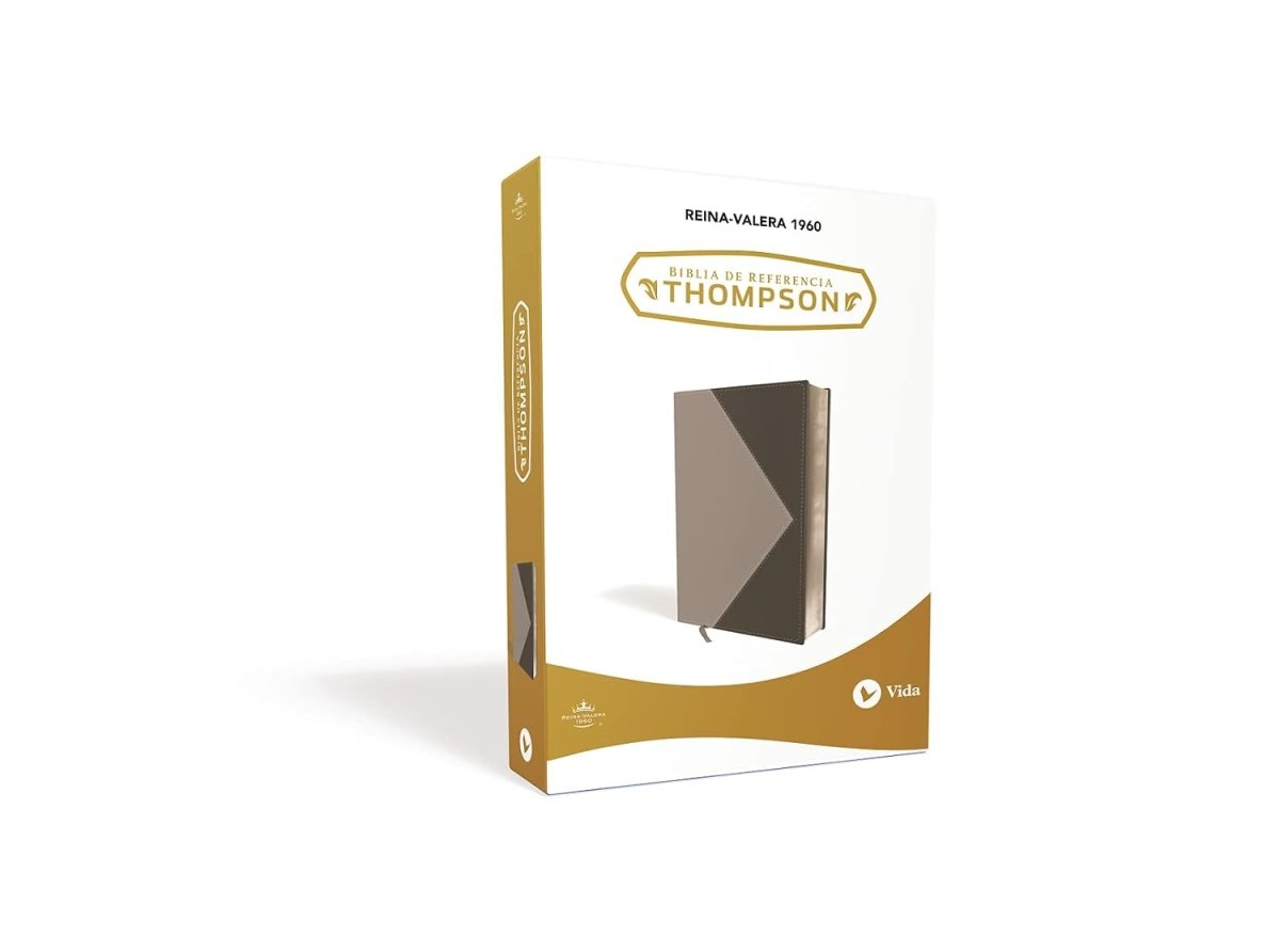 Biblia De Estudio Thompson Referencias Piel Negro Gris