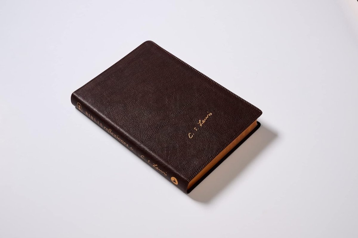 Biblia RVR Reflexiones De C. S. Lewis, Interior A Dos Colores, Leathersoft, Café