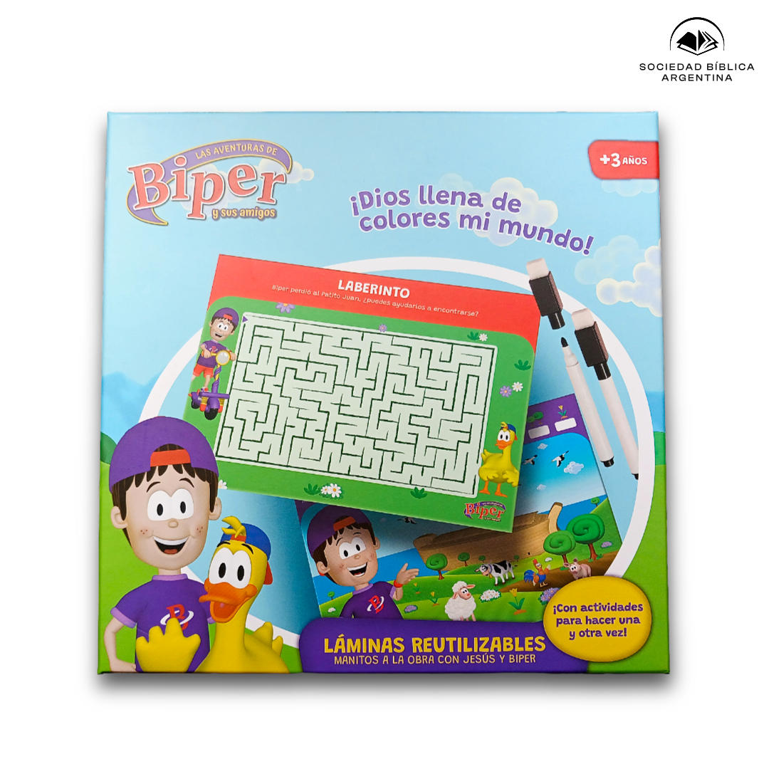 Láminas Reutilizables “Manitos a la Obra con Jesús” – Biper