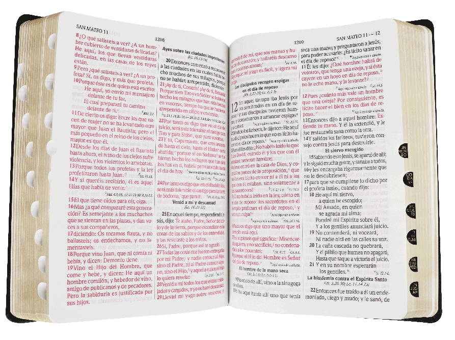 Biblia Reina Valera 1960 – Tapa Imitación Piel Negra, Concordancia, Palabras de Jesús en Rojo, con Índice, 14 x 22 cm, Letra 12 Puntos