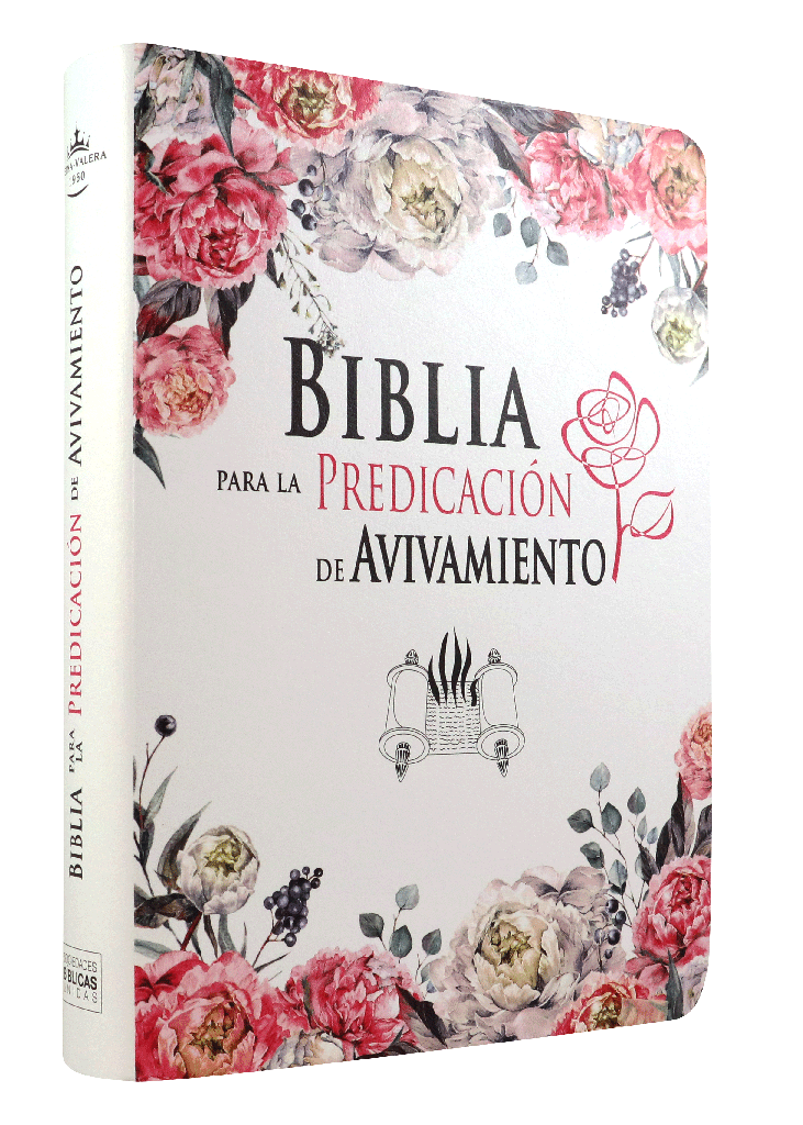 Biblia Reina Valera 1960 Letra Grande para la Predicación de Avivamiento Floreada