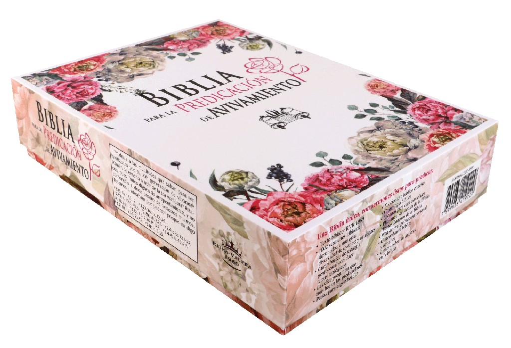 Biblia Reina Valera 1960 Letra Grande para la Predicación de Avivamiento Floreada
