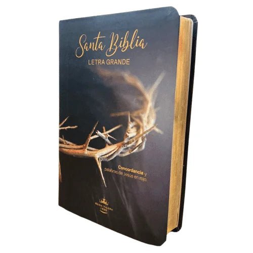 Biblia Reina Valera 1960 · 14x22 cm · Letra 12 pt · Letra grande · Corona de Espinas