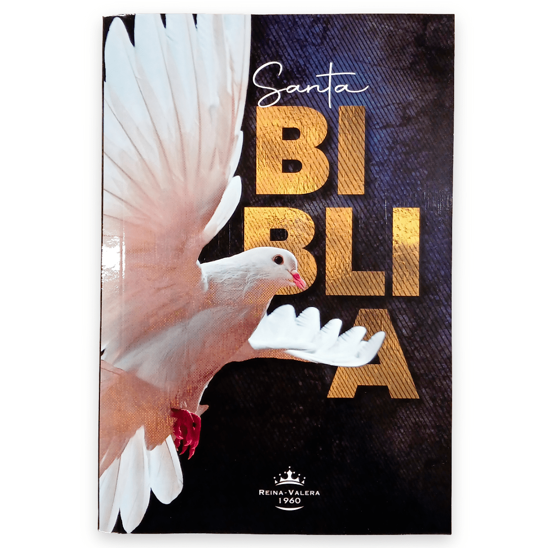 Biblia Reina Valera 1960 Misionera paloma rústica letra 9 puntos