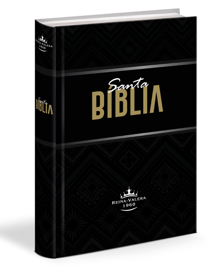 Biblia Reina Valera 1960 Letra Grande PJR Tapa Dura Negra Ilustrada