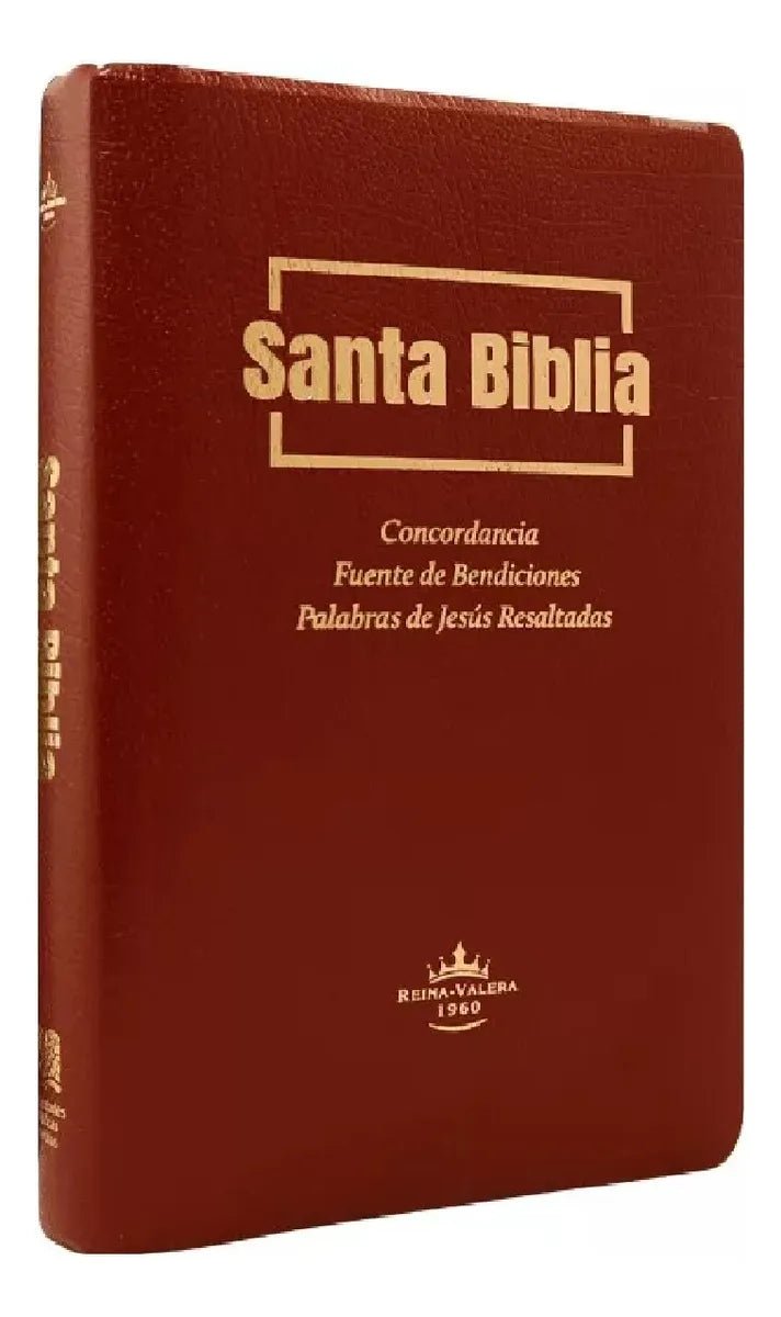 Biblia Reina Valera 1960 · Ultra Fina · Concordancia · Fuente de Bendición · Tapa flexible color vino