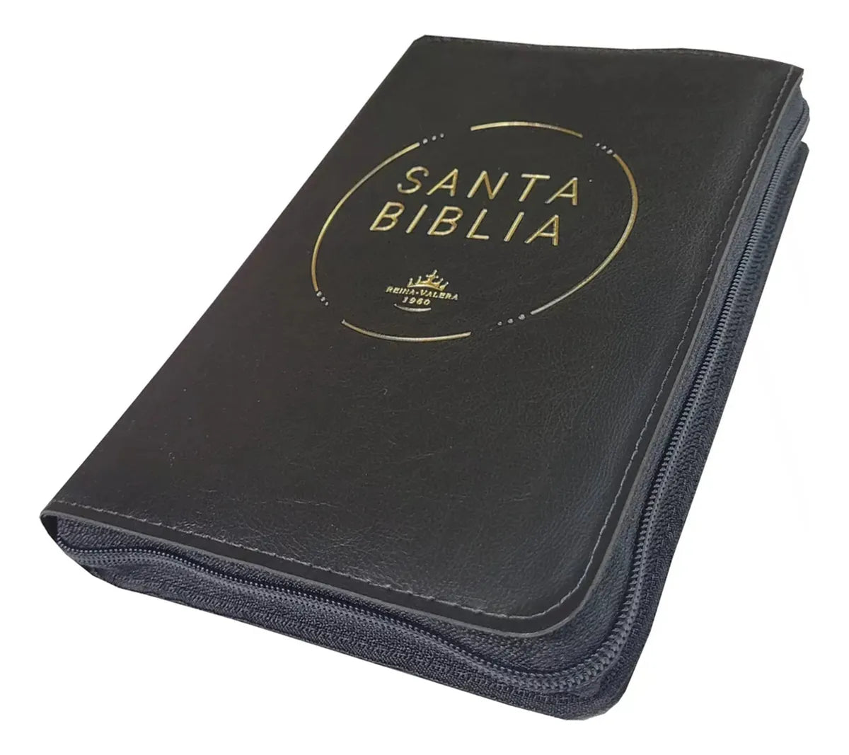 Biblia Reina Valera 1960 Letra Grande Cierre PJR Tapa Vinil Negro
