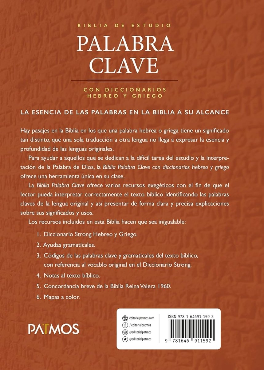 Biblia Palabra Clave Reina Valera 1960 – Tapa Dura
