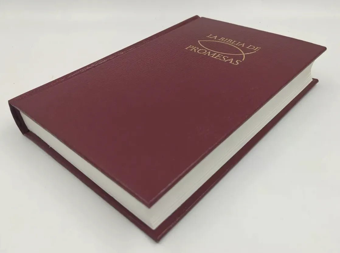 Biblia Reina Valera 1960 de Promesas · Edición económica · Tapa dura vino