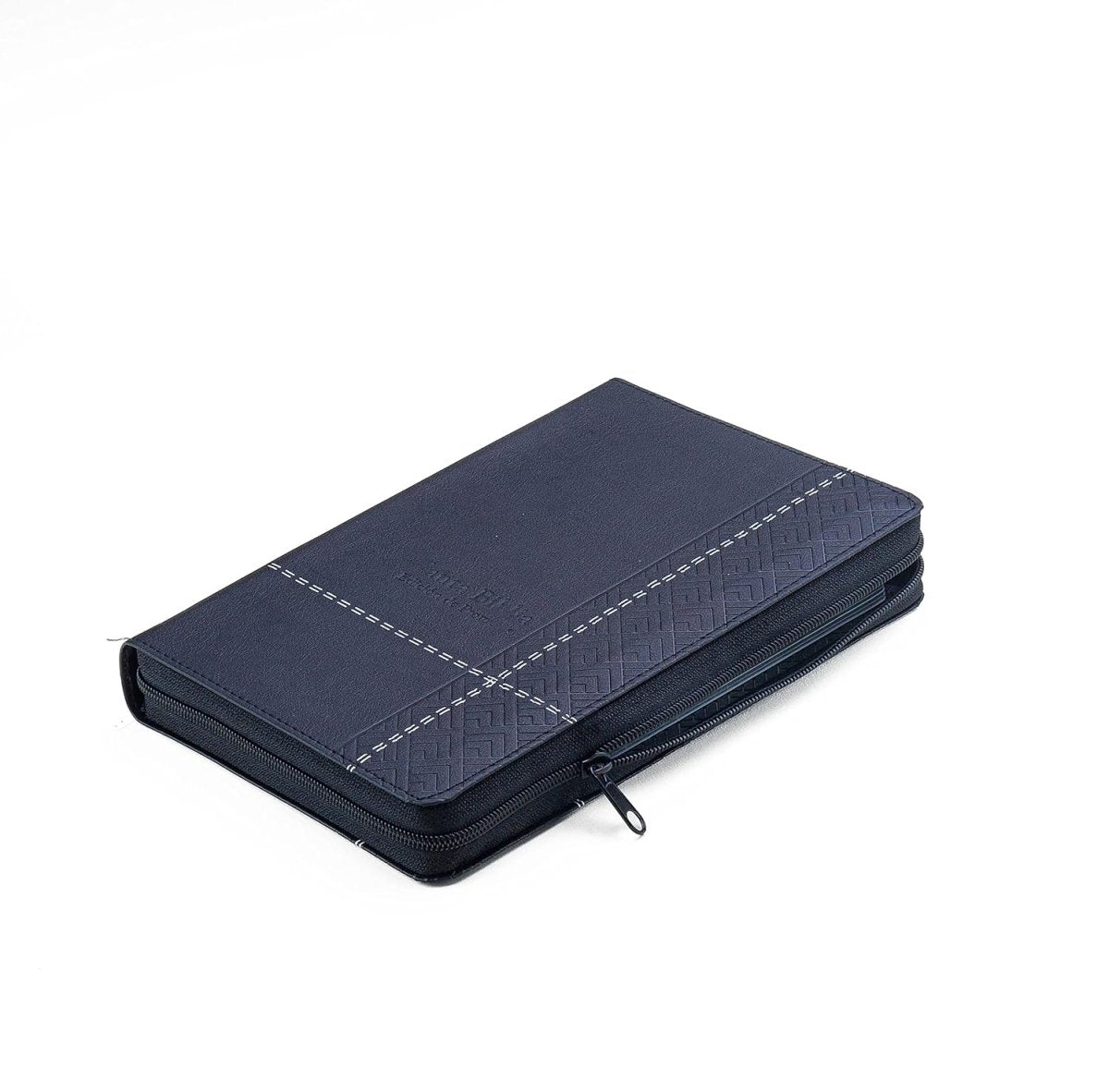 Biblia Reina Valera 1960 de Promesas · Tamaño manual · Edición negro · Imitación piel con cierre