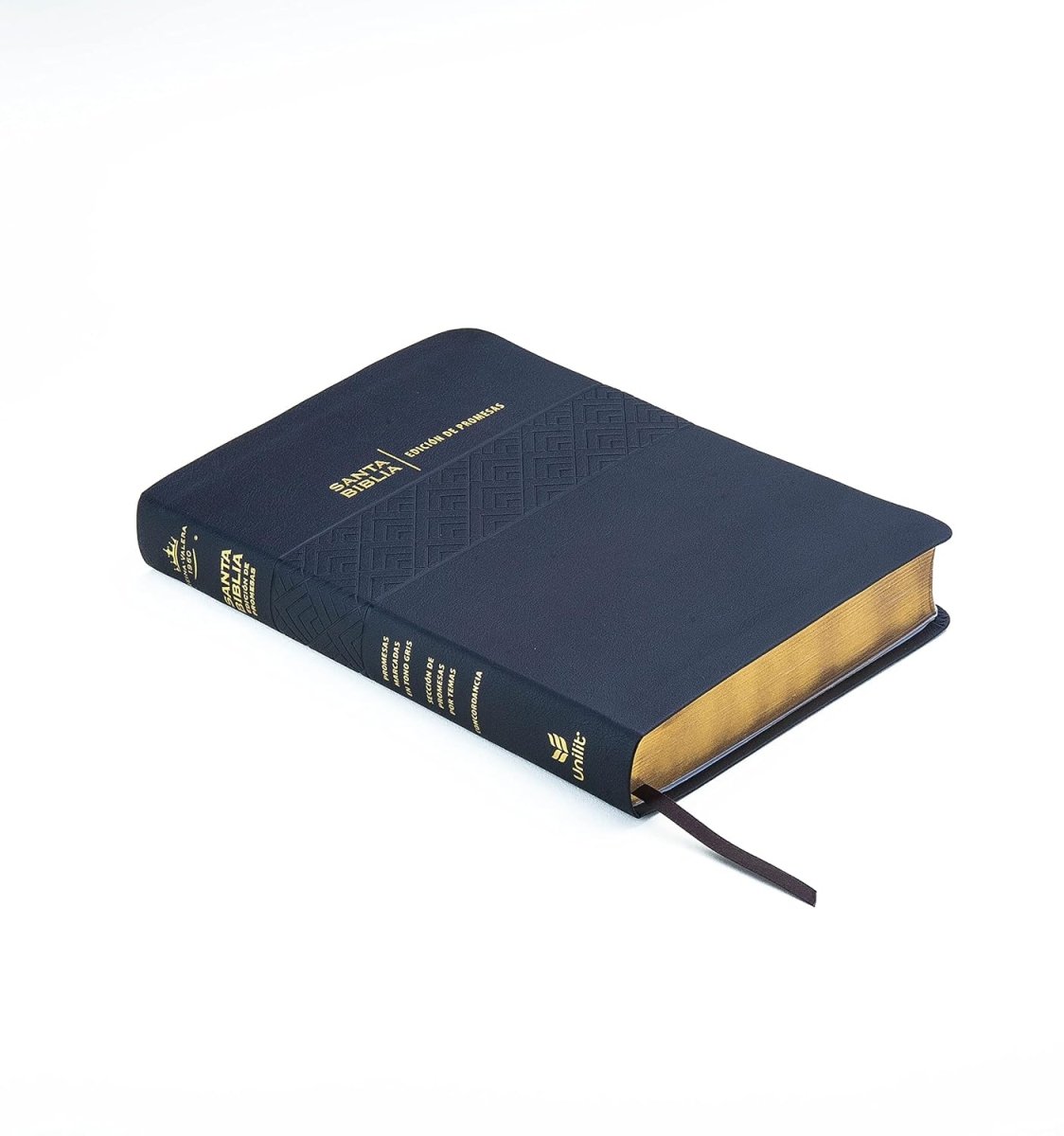 Biblia Reina Valera 1960 de Promesas · Letra gigante · Imitación piel negra con índice