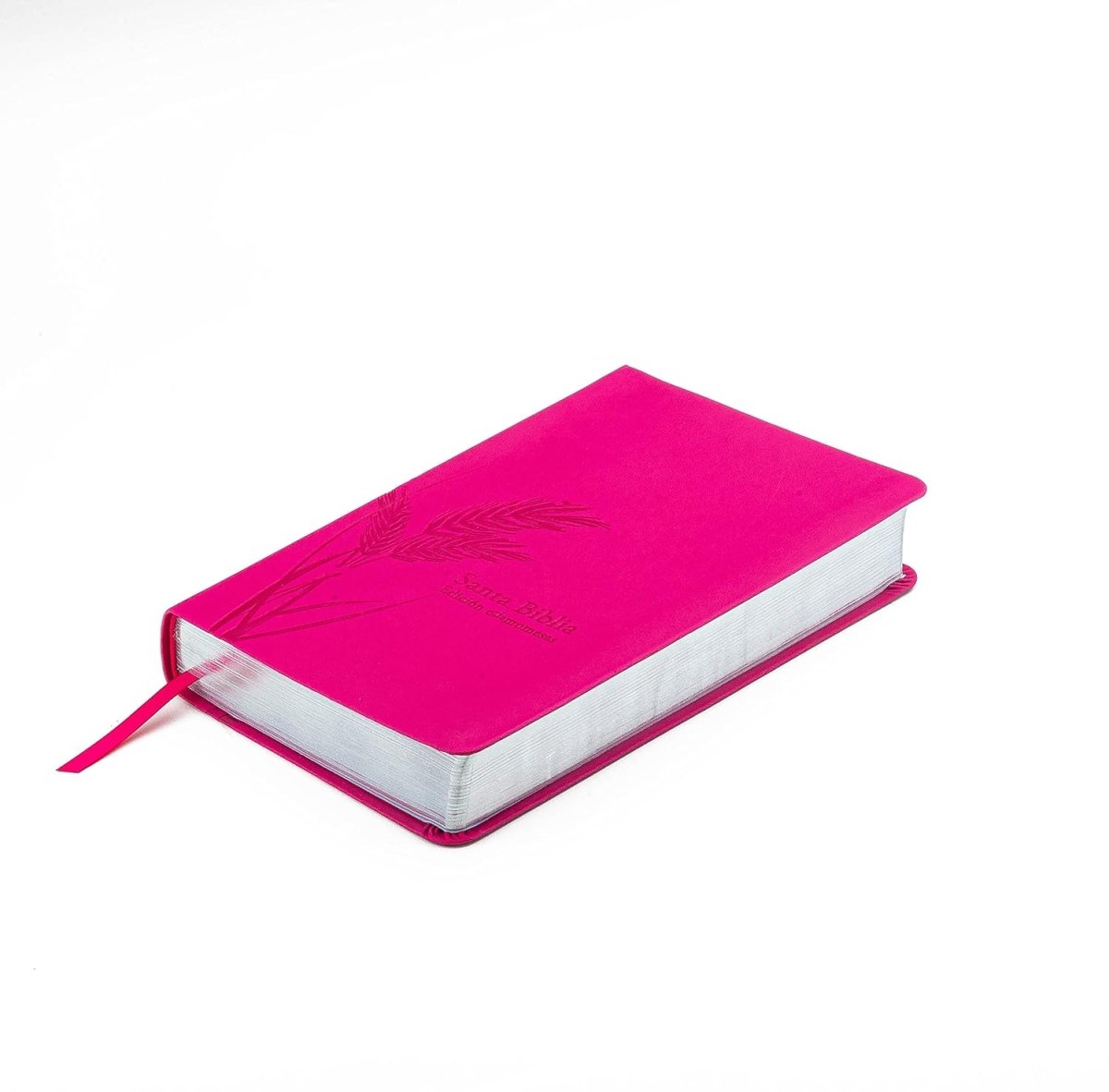 Biblia Reina Valera 1960 de Promesas · Tamaño manual · Edición fucsia · Imitación piel