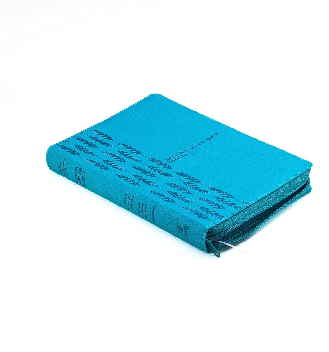 Biblia Reina Valera 1960 de Promesas · Letra grande 13 puntos · Imitación piel turquesa con cierre 17x25cm