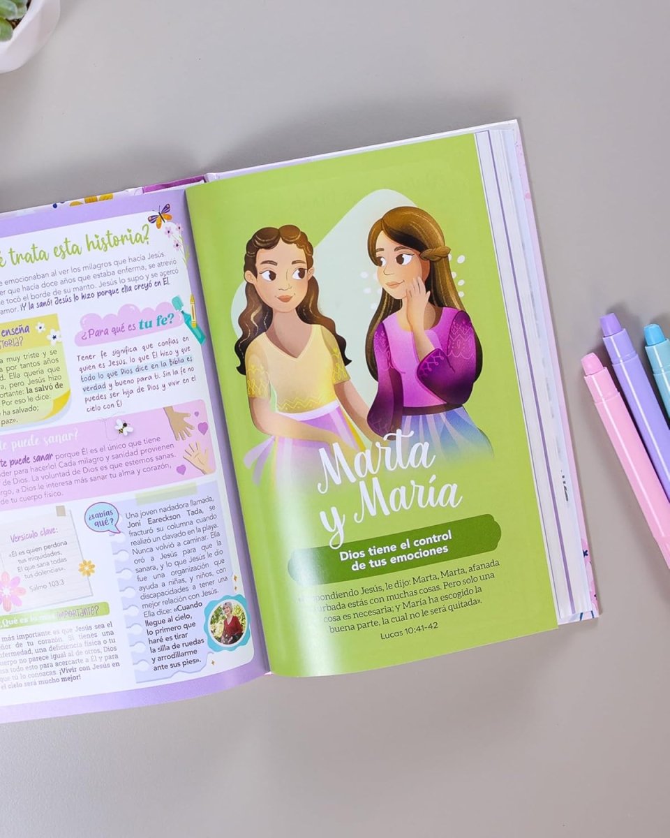 Biblia Reina Valera 1960 de Promesas para niñas · Tapa dura rosa