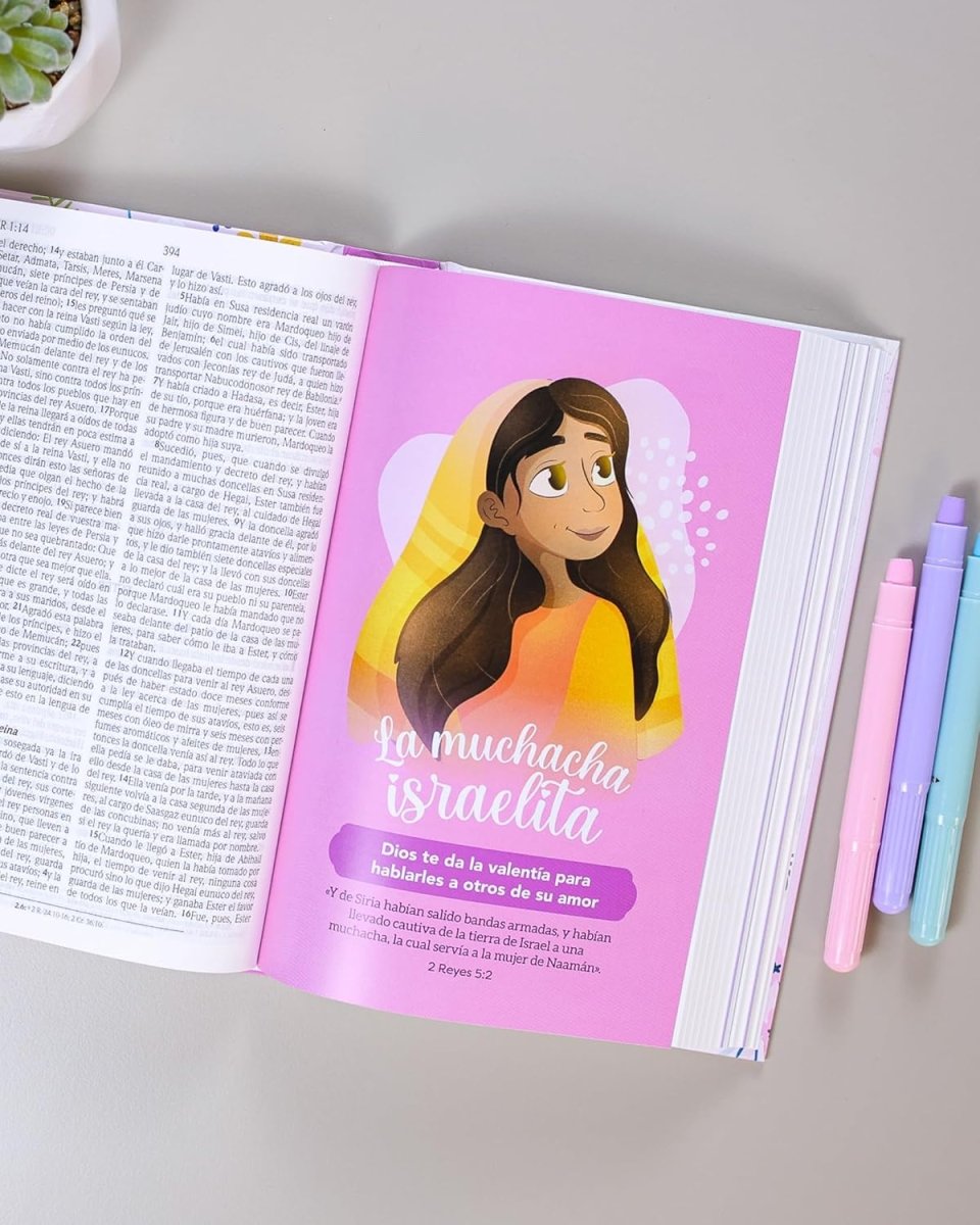 Biblia Reina Valera 1960 de Promesas para niñas · Tapa dura rosa
