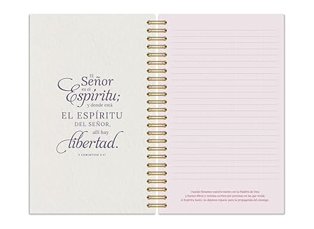 Libreta: Una vida rendida al Espíritu - Rosada
