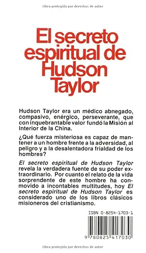 Secreto Espiritual De Hudson Taylor, El