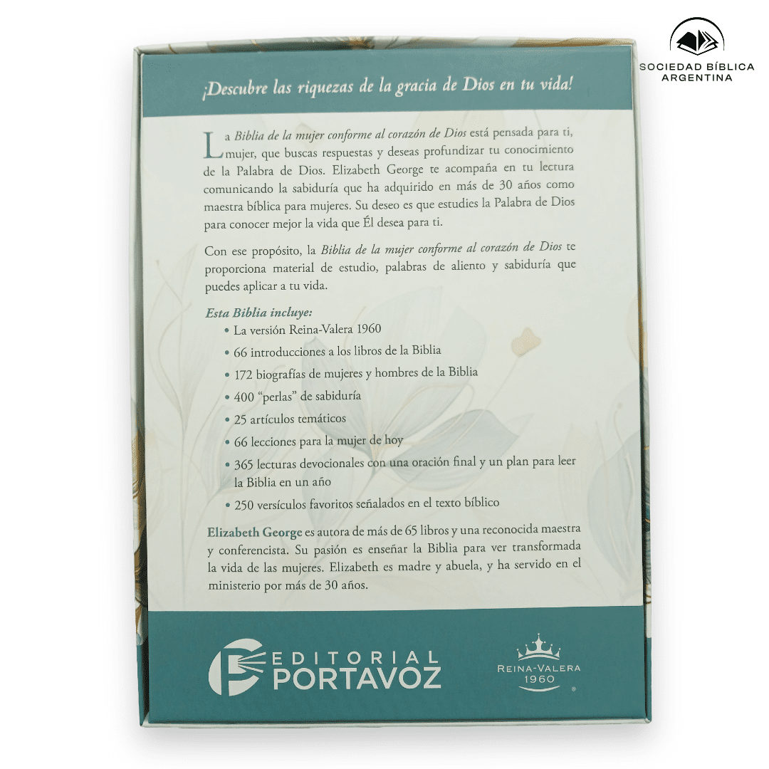 Biblia RVR 1960 De la Mujer conforme al corazón de Dios Pétalos