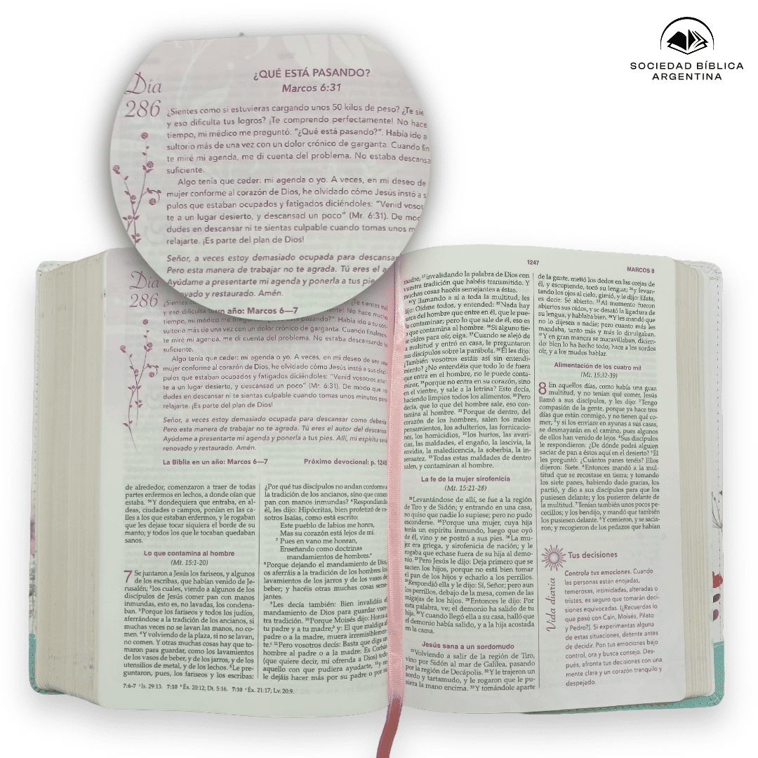 Biblia de la mujer conforme al corazón de Dios RVR 1960 Jardín