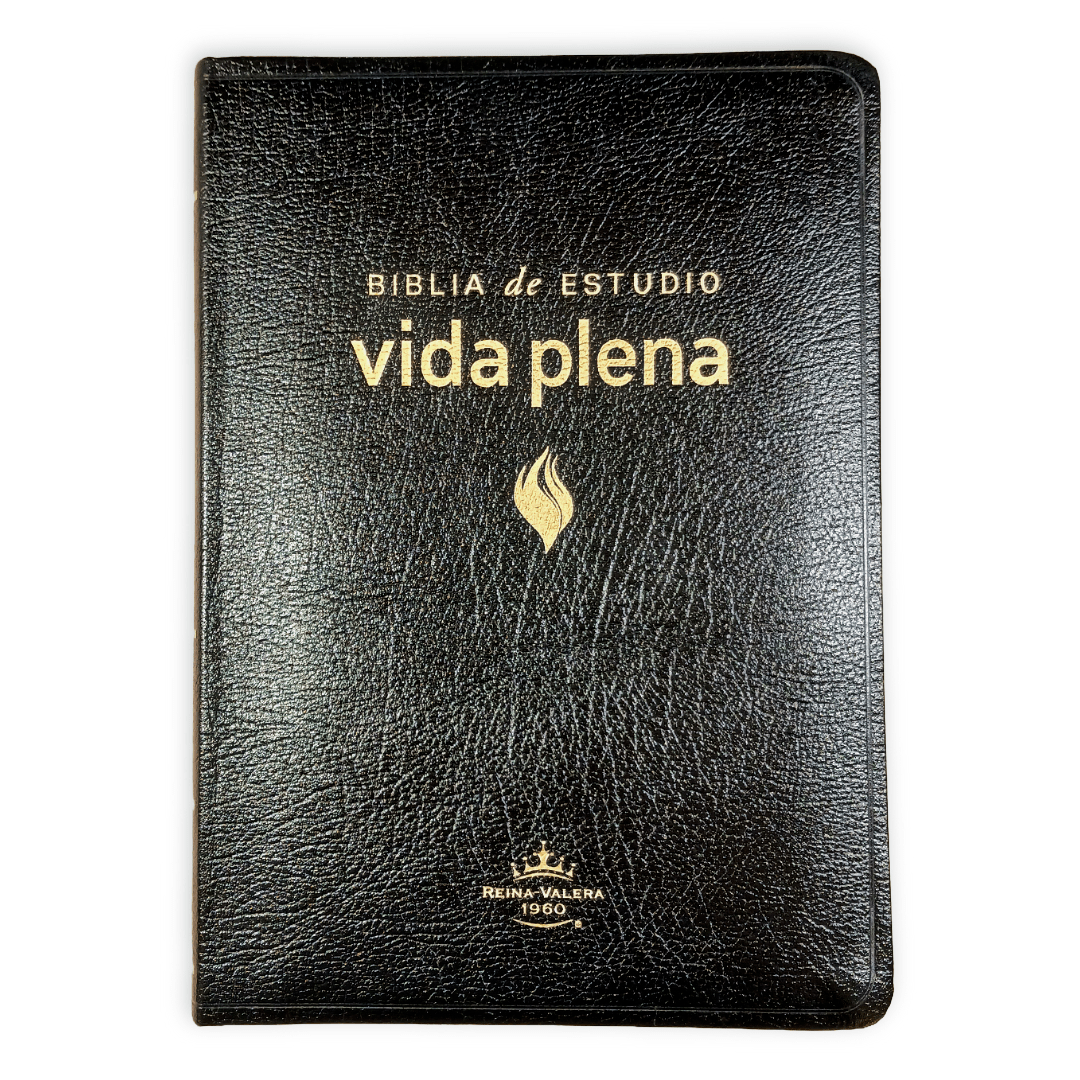 Biblia De Estudio Vida Plena Piel Reina Valera 1960