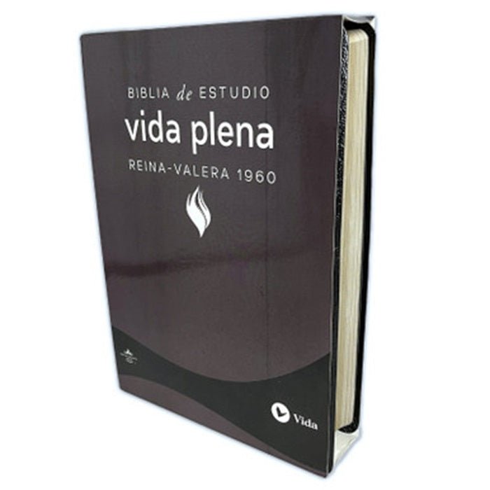 Biblia De Estudio Vida Plena Piel Reina Valera 1960