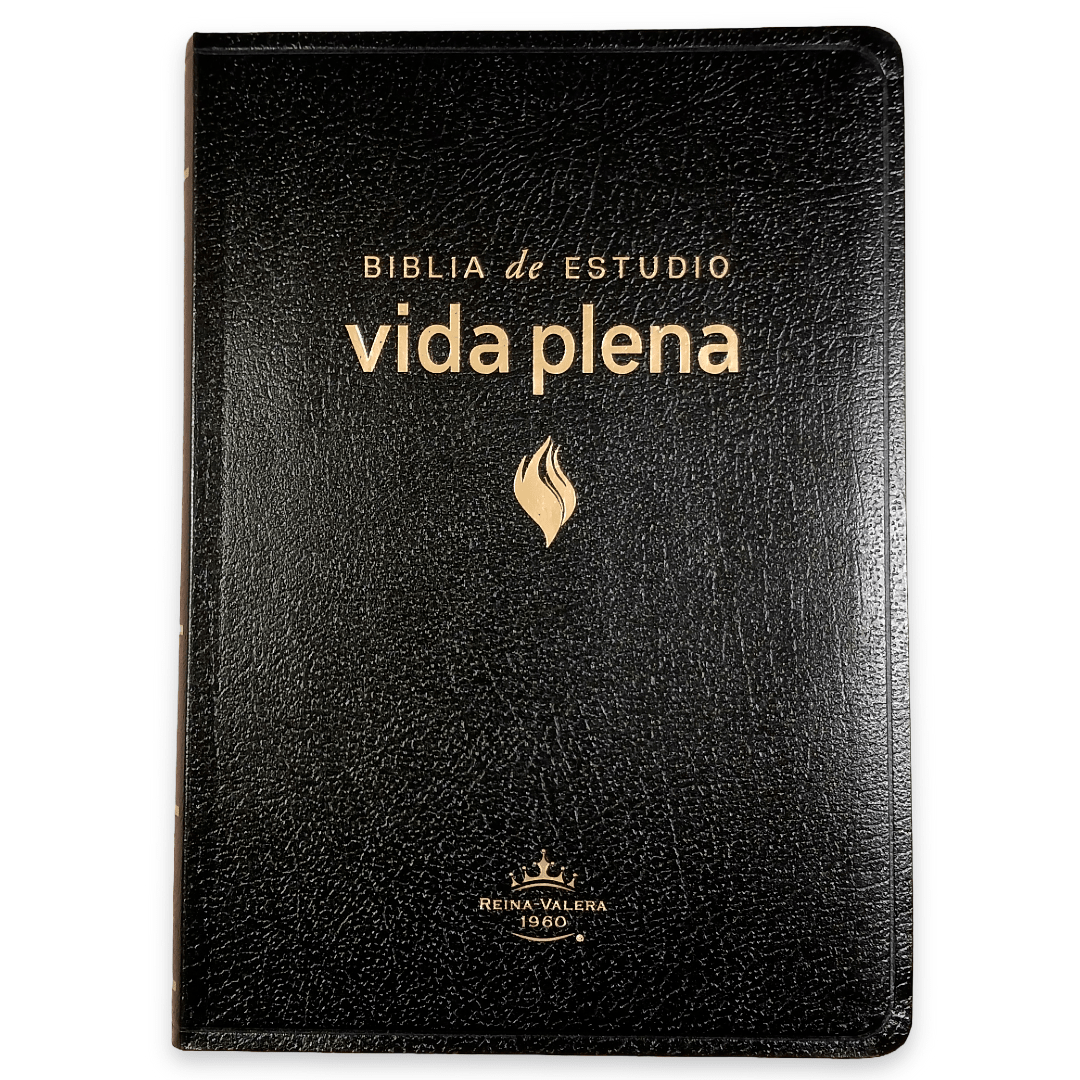 Biblia De Estudio Vida Plena Piel Reina Valera 1960