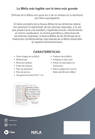 Biblia Nbla Santa Biblia Letra Supergigante 14 Puntos Tapa Dura/Tela Gris