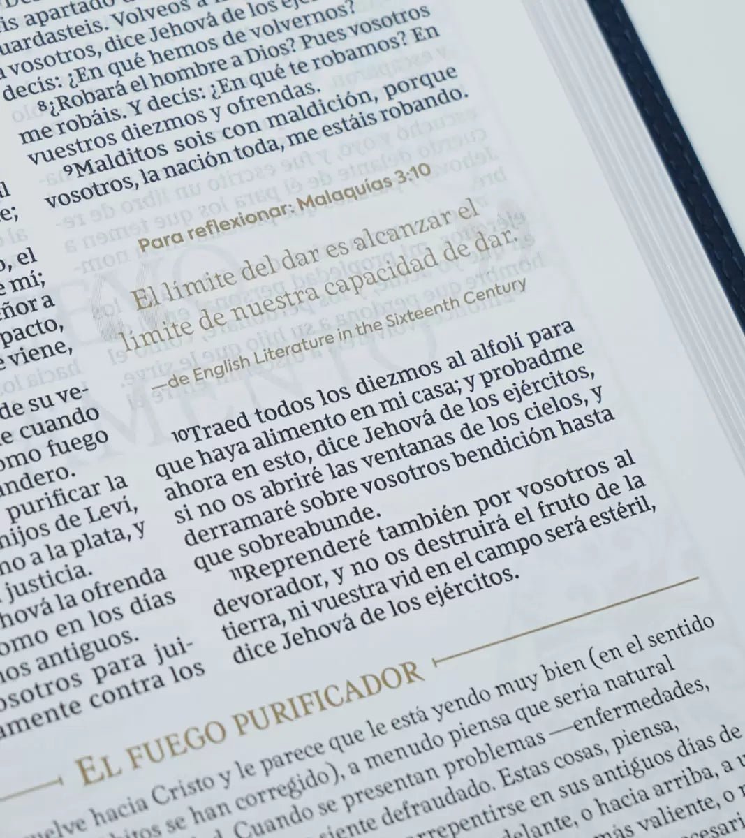 Biblia de Estudio Reina Valera 1960 Biblia Reflexiones De C. S. Lewis Interior A Dos Colores Azul Marino