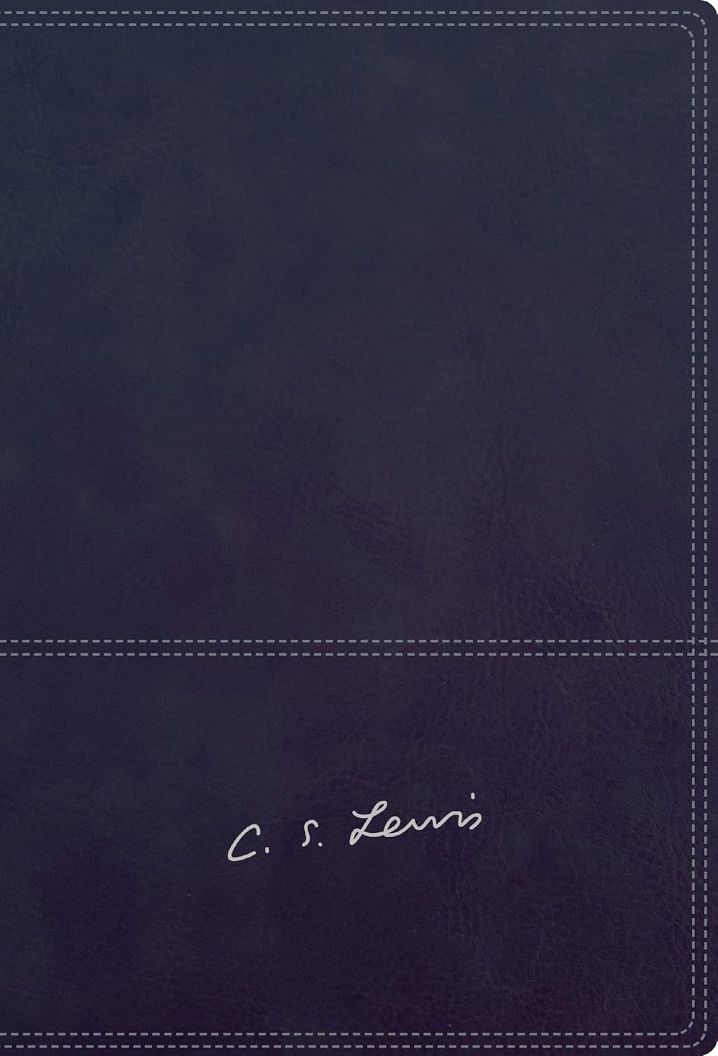 Rvr, Biblia Reflexiones De C. S. Lewis, Interior A Dos Colores, Leathersoft, Azul Marino, Con Índice