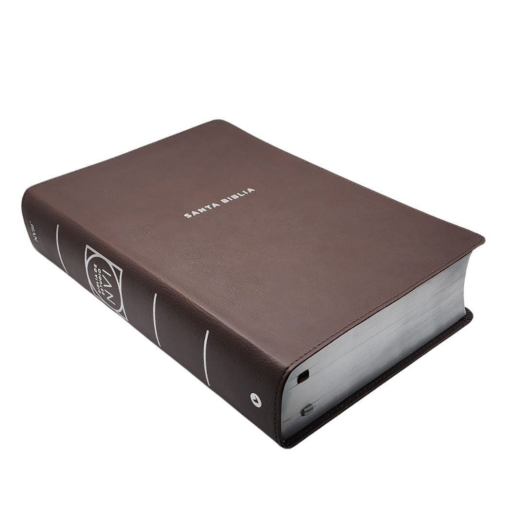 Biblia De Estudio Nueva Versión Internacional Letra Grande Marron