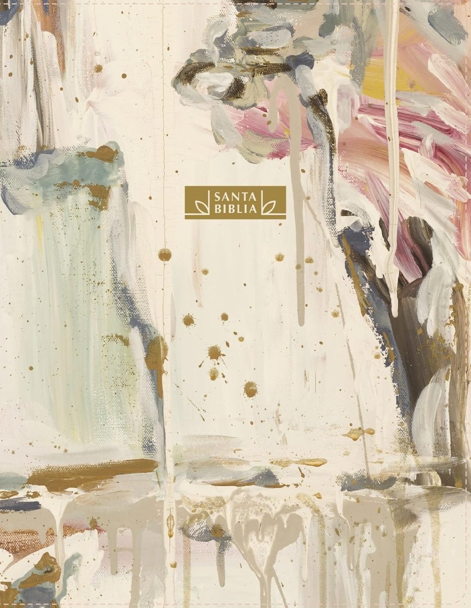 Nbla, Santa Biblia, Edición Artística Ilustrada, Leathersoft, Multicolor/Crema, Palabras De Jesús En Rojo