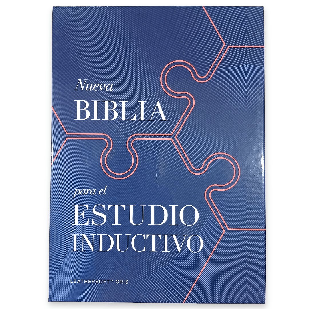 Biblia Nueva Biblia De Las Américas (NBLA) Para El Estudio Inductivo, 18×25, Tapa PU, Comfort Print, Gris