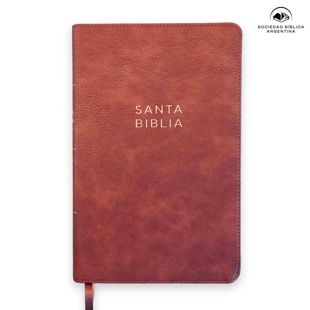 Biblia Nueva Biblia De Las Américas (NBLA) Ultrafina, Palabras De Jesús En Rojo, Letra 10 Pt, 14×23, Tapa PU, Café