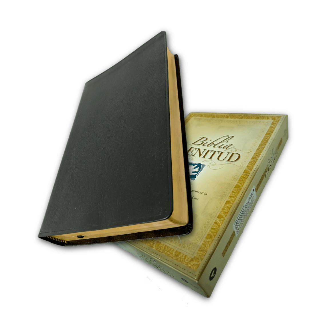 Biblia De Estudio Plenitud Cuero Legítimo Negra