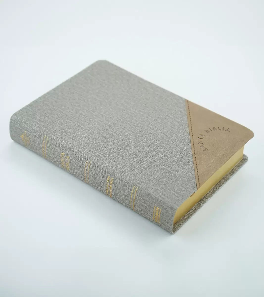 Biblia Reina Valera 1960 Biblia Letra Grande Tamaño Manual Gris Y Marron Simil Piel B&H