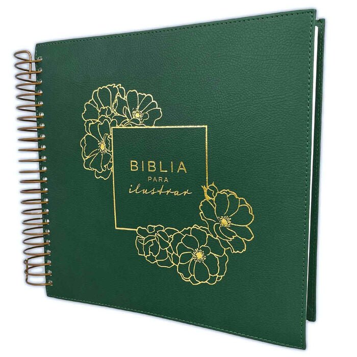 Biblia Reina Valera 1960 para Ilustrar Verde Simil Piel
