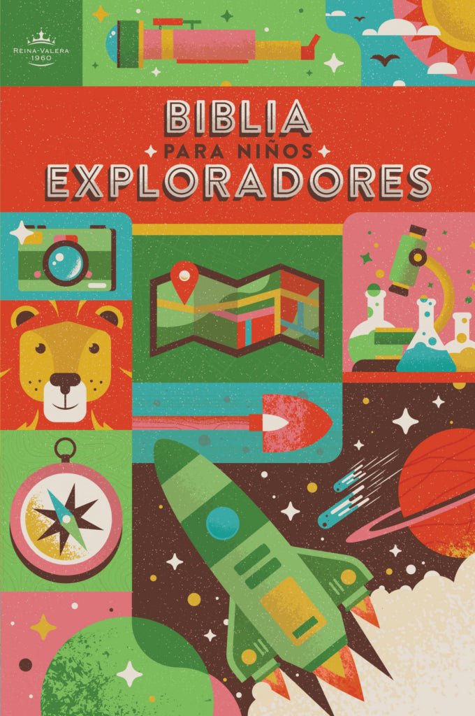 Biblia Reina Valera 1960 para niños Exploradores Multicolor Tapa Dura