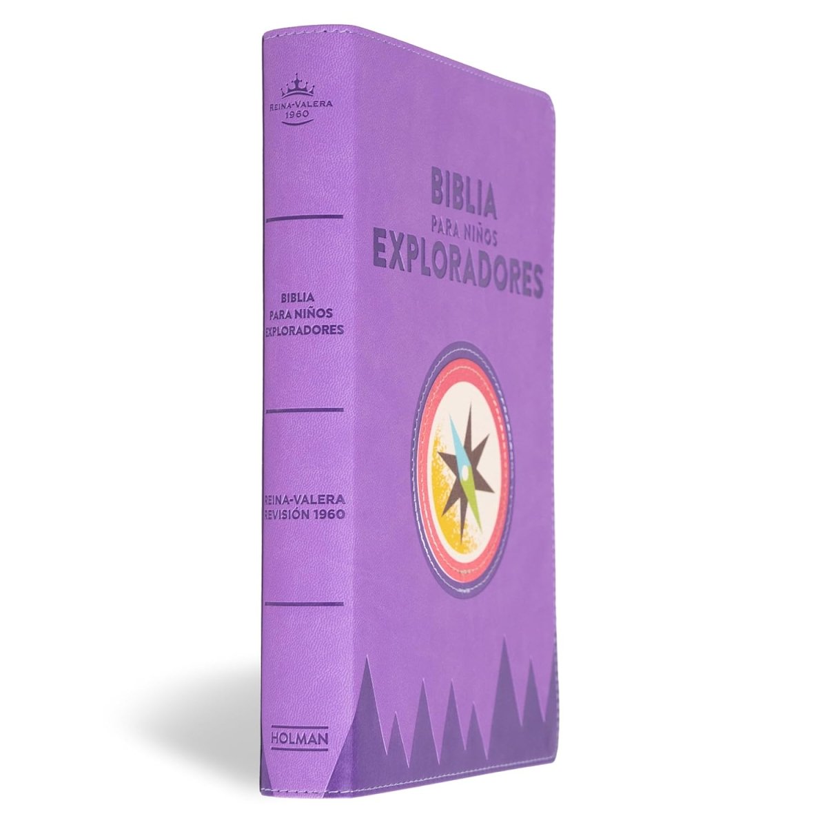 Biblia Reina Valera 1960 para Niños Exploradores lavanda compas simil piel