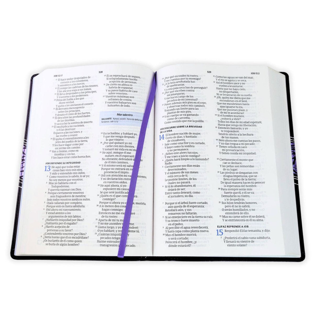 Biblia del Pescador Mujer Virtuosa Reina Valera 1960 – L 11p Tapa Imitación Piel Violeta Floral