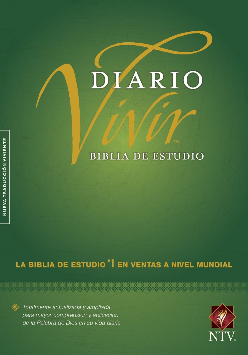 Biblia de Estudio del Diario Vivir Nueva Traducción Viviente Tapa dura – Con Índice, Letra 9pt, 18x25 cm