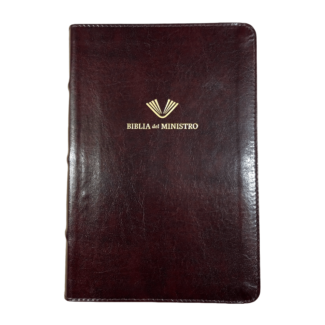 Biblia Reina Valera 1960 Biblia Del Ministro Edicion Ampliada Caoba Piel Fabricada B&H - Lifeway